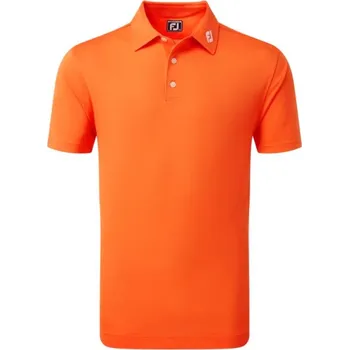 FootJoy Stretch Pique Solid pánské polo, oranžové pánské, M
