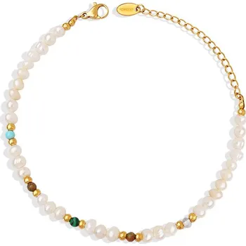 Náramek Náramek s přírodními perlami a minerály