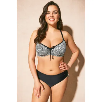 Dámské plavky Astratex Elisabeth 214ATX25 Sada Černokrémová 75 F