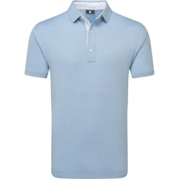 FootJoy Heather Lisle with Trim pánské polo, modré pánské, XL