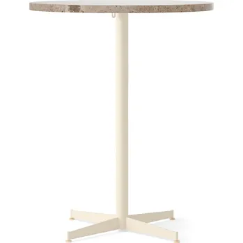 Jídelní stůl Audo Copenhagen, Barový stůl Nook Star Base Kunis Breccia s krémovou podstavou, nízký, 80 cm - Formadore
