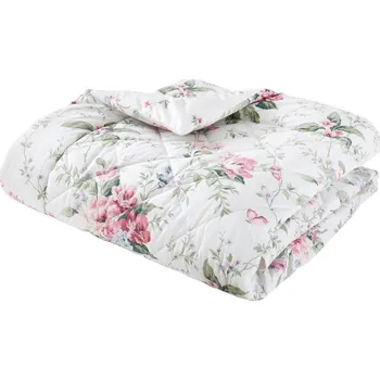 Přehoz na lůžko Krémový prošívaný přehoz 200x200 cm Bridgerton Penelope Floral – Catherine Lansfield ID_1799940