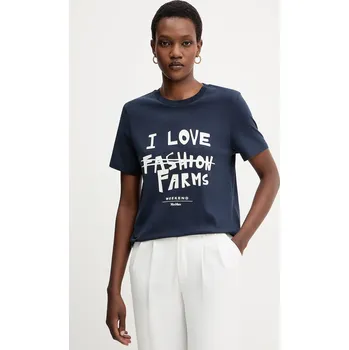 Pánské tričko Bavlněné tričko Weekend Max Mara CLOWN 2525976012600 námořnická modř 59X, vel. M