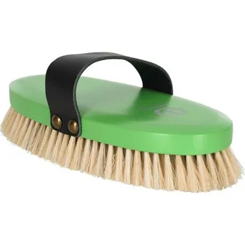 Čištění pro koně Měkký kartáč IRH Neon Green