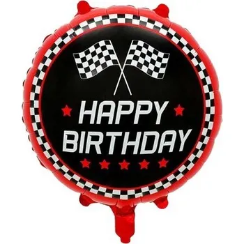Balónek VivaParty Foliový balónek Happy Birthday závodní 45 cm