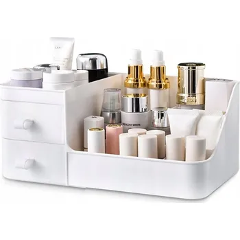 Úložný box Fouvin Plastový Bílý Organizér Polička Přihrádky na Kosmetiku