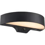 Nordlux Černé venkovní nástěnné LED světlo Monay Round Solar