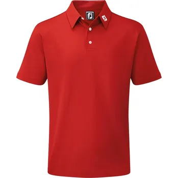 FootJoy Stretch Pique Solid pánské polo, červené pánské, XXL