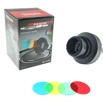 Fotoateliérová technika Profesionální LED fotografický reflektor / žárovka JT-180 s barevnými filtry, 35W, E27