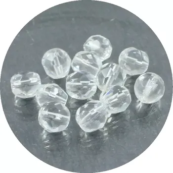 Korálek Korálky broušené 7mm čiré – 20 ks