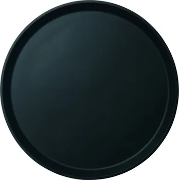 Servírovací tác Camtread, kulatý, protiskluzový, Cambro, černý, Černá, ⌀405x(H)21mm