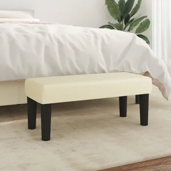 vidaXL Lavice 70 x 30 x 30 cm umělá kůže [346633] Barva: krémová