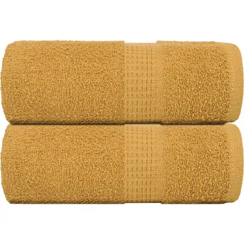 vidaXL Ručníky na mytí 2 ks FROGN 30x30 cm 100% bavlna [137040] Barva: zlatá