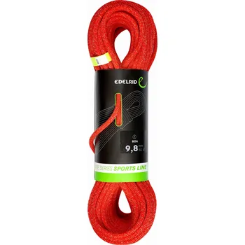 Lano Dynamické lano Edelrid Boa 9,8 mm 50 m - red