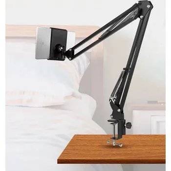 Stolní držák JT-3500 pro tablet a telefon – kovové rameno 360° otočné, výškově nastavitelné