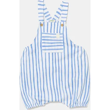 Dupačky Dětské bavlněné dupačky United Colors of Benetton 35ZEAT011.W.Seasonal modrá 50X, vel. 74