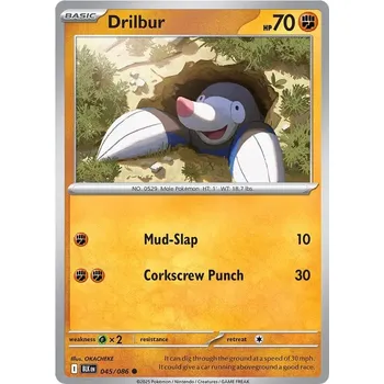 Sběratelská karetní hra Drilbur 045/086 - Black Bolt Typ karty: Reverse Holo