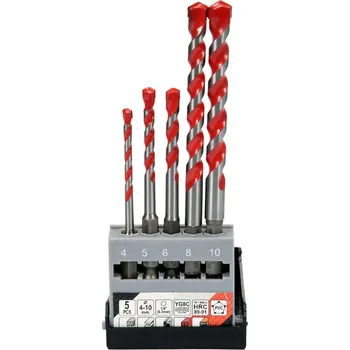 Vrták Univerzální vrtáky sada 5 ks 4-10 mm HEX YATO