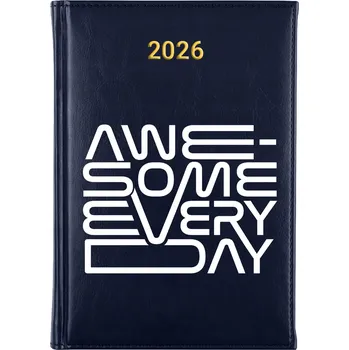 Kalendář Knižkový kalendář 2026 A5 FunnyCase modrý