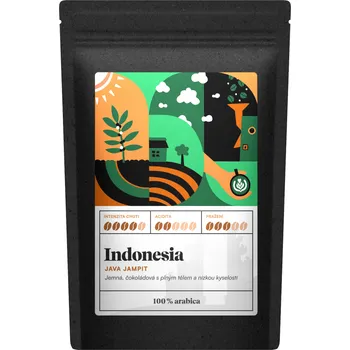 Kafčo-čajda Indonesia Java Jampit - káva Velikost balení: 250 g, Způsob mletí: Moka (střední)