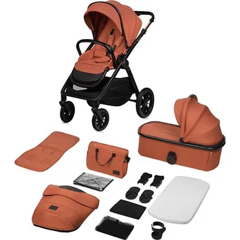 Kočárek Lionelo - Kombinovaný kočárek 2v1 LAYLA Brown Rust