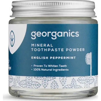 zubní pasta Georganics | Minerální zubní prášek - máta peprná Obsah: 60 ml čisté zuby, svěží dech, jemné přírodní bělení, bez fluoridu