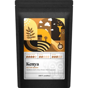 Káva Kafčo-čajda Kenya AA TOP Masai - káva Velikost balení: 250 g, Způsob mletí: Moka (střední)