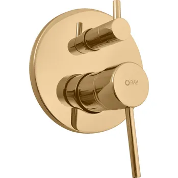 RAV Slezák Seina Vanová/Sprchová baterie podomítková 2 cestná, kartáčované zlato, SE985ZK