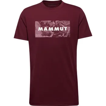 Pánské tričko Mammut Mammut Trovat T-Shirt Men Logo Barva - Velikost: Vínová - XL