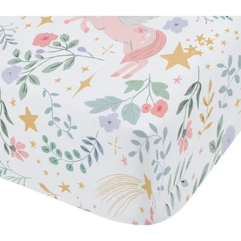 Prostěradlo Napínací dětské prostěradlo na jednolůžko 90x190 cm Fairytale Unicorn – Catherine Lansfield ID_1801941