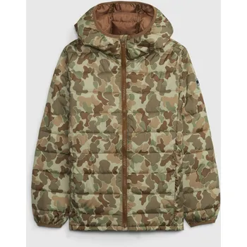 Chlapecká bunda GAP Chlapecké Dětská prošívaná bunda s kapucí ColdControl GAP Hnědá 160-162 (2444875)