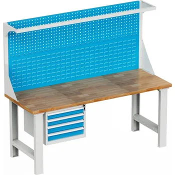 Dílenský stůl Enprag Dílenský montovaný pracovní stůl s nástavbou EN_1514_FP