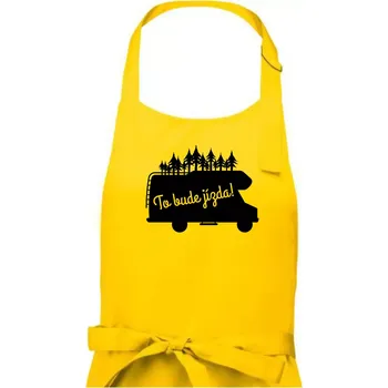 Kuchyňská zástěra To bude jízda - alkovna - Pánská zástěra na vaření - Univerzální velikost ( Žlutá )