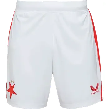 Pánské kraťasy Panské domácí fotbalové šortky Castore SK Slavia Praha 25/26 bílé