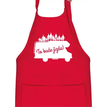 Kuchyňská zástěra To bude jízda - alkovna - Dětská zástěra na vaření - Univerzální velikost ( Červená )