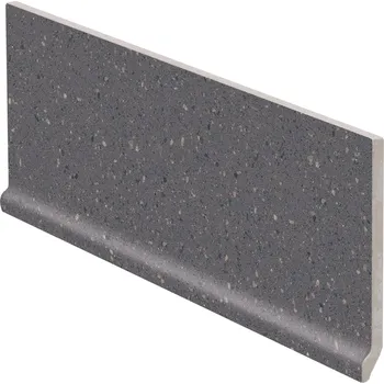 Dlažba Compila, DSPJT871, sokl s požlábkem, 30x11cm, hnědočerná