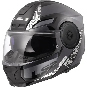 Helma na motorku LS2 Výklopná moto přilba FF902 Scope II Oxyd Black Titanium S (55-56)