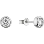Stříbrné náušnice AMELIA 11M00005 moissanite