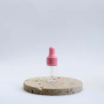 Dóza na potraviny WHITE ORCHID Skleněná lahvička s pipetou s barevným víčkem, WHITE ORCHID, 3 ml barva víčka: světle růžové víčko