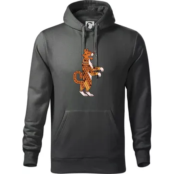 Pánská mikina Mayové - zvířata tygr - Mikina pánská Cape s kapucí - 5XL ( Tm. břidlice (šedozelená) )