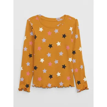 Oblečení a móda GAP Dívčí Baby vzorované tričko GAP Žlutá 80-86 (2438442)