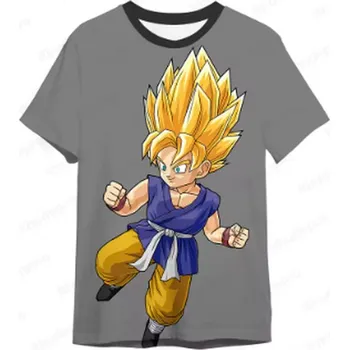 Tričko s potiskem "Dragon Ball" pro děti i dospělé Barva: šedá (EXSDS0080), Velikost: Dětská 160