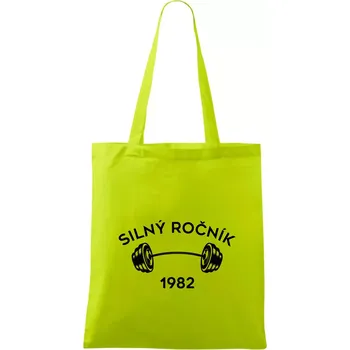 Silný ročník - Letopočet 1982 - Taška bavlněná - 42 x 38 cm ( Limetková )