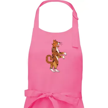 Kuchyňská zástěra Mayové - zvířata tygr - Dámská zástěra na vaření - Univerzální velikost ( Růžová )