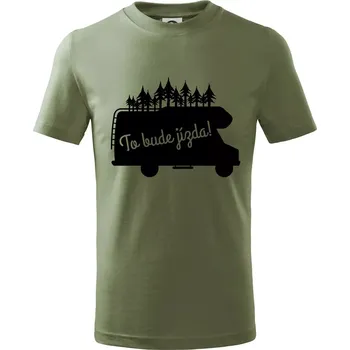 To bude jízda - alkovna - Tričko dětské bavlněné - 134 cm/8 let ( Khaki )