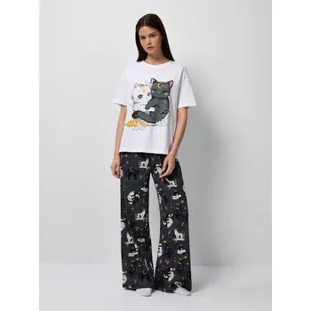 Dámská móda Dvoudílná pyžamová souprava - XS - House - vícebarevná - 478GR-MLC