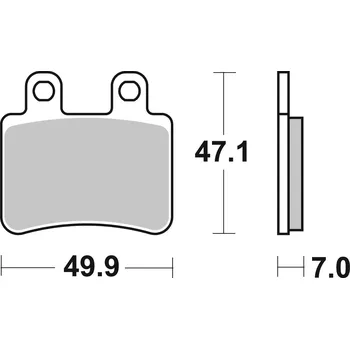 Brzdová destička Sada brzdových destiček, vždy 4 kusy v sadě BREMBO 07048