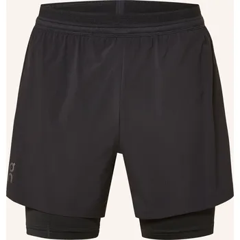 Pánské kraťasy On Pánské Běžecké Šortky 2 V 1 Performance, černá, 56