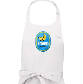 Kuchyňská zástěra Banana republica - Pánská zástěra na vaření - Univerzální velikost ( Bílá )