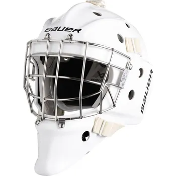 Chránič hlavy Brankářská hokejová maska Bauer 960 Cat Eye White Senior L